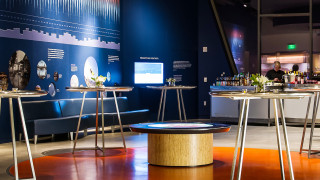 Wedding receptions high above Salt Lake City. 